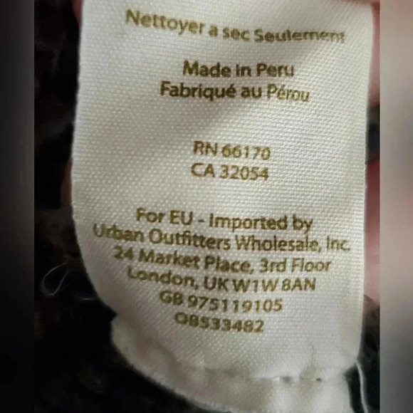 Free People Sz XS Cowl Neck Boho Oversized Sweater Cloud born Alpaca Wool Blend - Picture 6 of 11